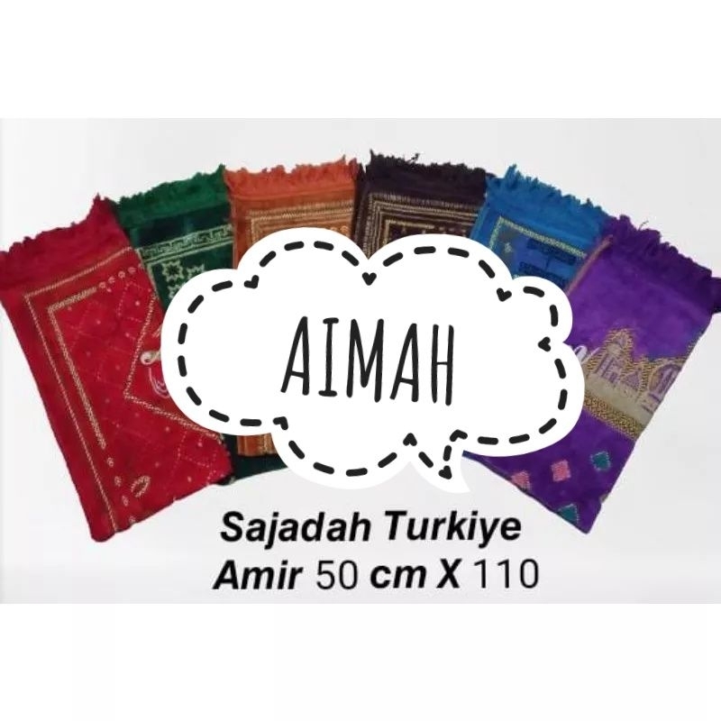 Bisa cod Sajadah turki murah hantaran souvenir Haji/Umroh | seserahan pernikahan | 50x110 cm. | Dewasa | AMIR TANGGUNG