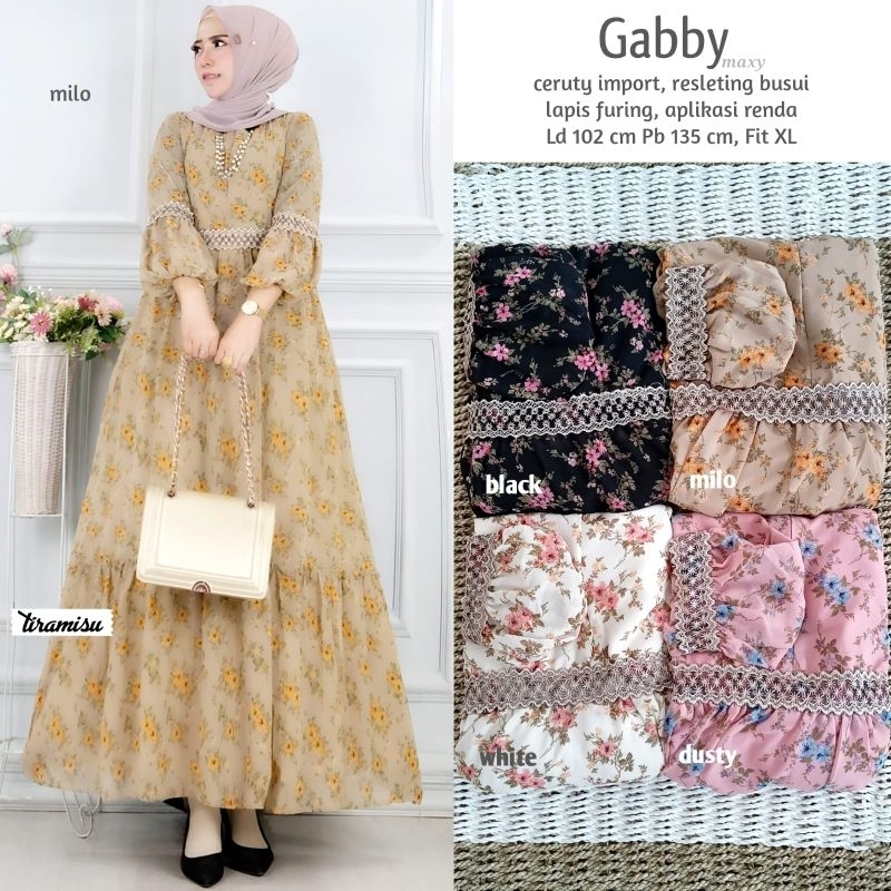 gabby maxy dress ori tiramisu