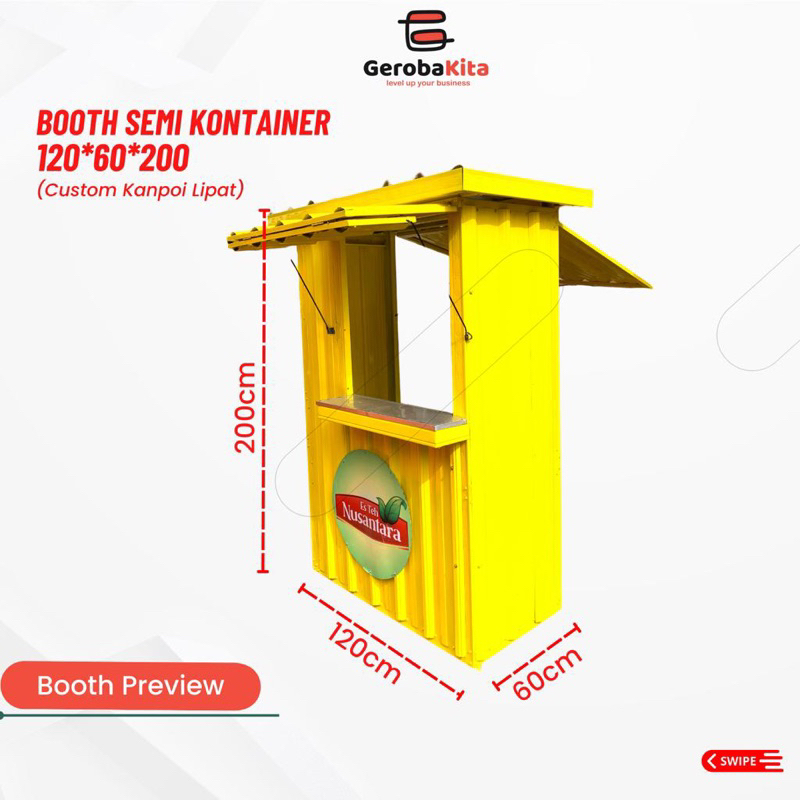 Booth Semi Container Minuman