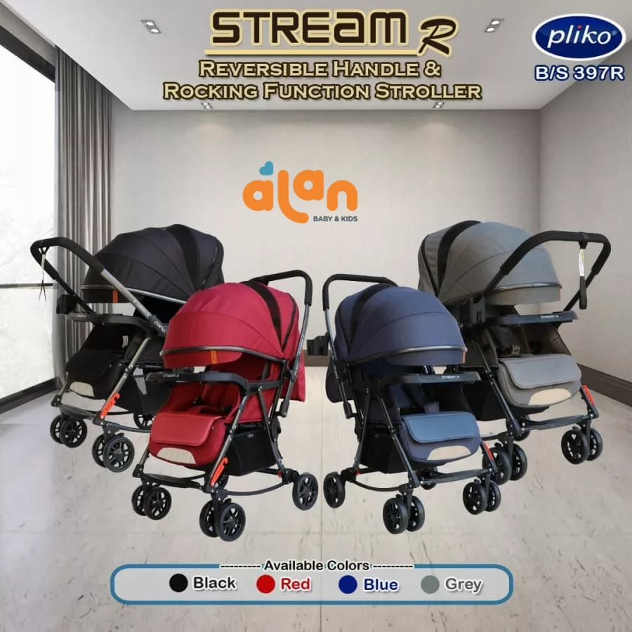 Pliko Stroller Stream R 379R - Kereta Dorong Anak