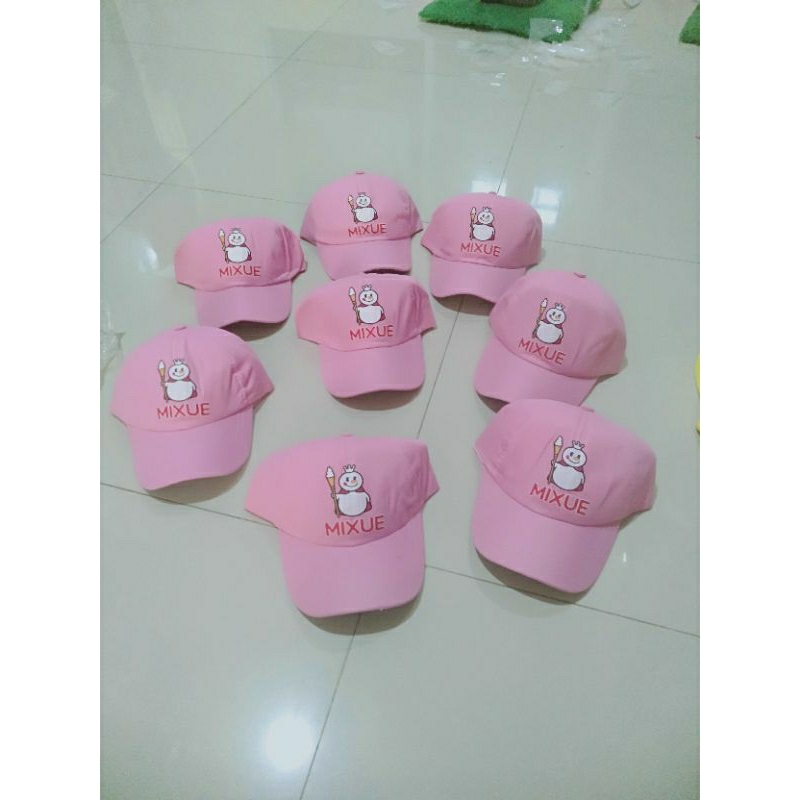 Topi Anak Laki-laki Perempuan Model Mixue Topi Mixue Anak Topi Anak Mixue