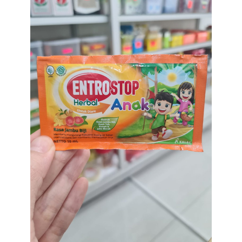 ENTROSTOP HERBAL ANAK 1 SACHET OBAT DIARE ANAK OBAT MENCRET ANAK / ENTROSTOP CAIR / OBAT DIARE HERBA