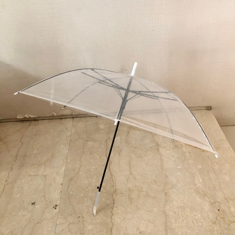 [OBRAL RIJEK] Payung Transparan Multifunction Rain Umbrella 8 Bone 90 cm  - P077