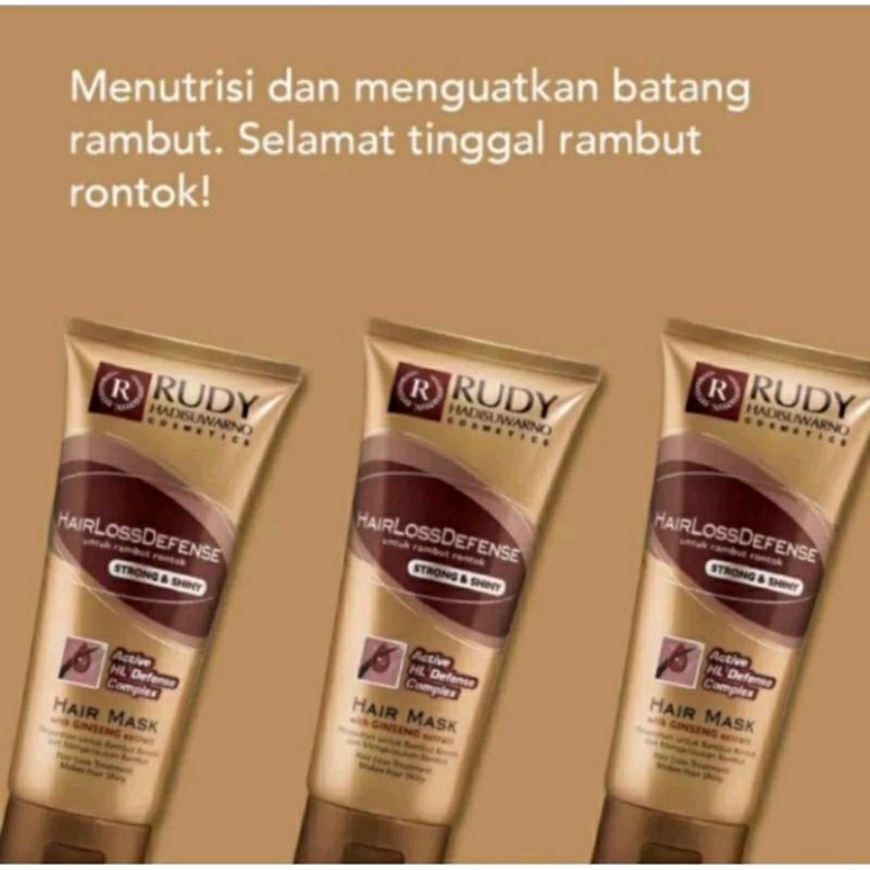 RUDY HADISUWARNO Hairlossdefense Hair Mask Gingseng 200ml - Hair Mask Gingseng Rudy Hadisuwarno