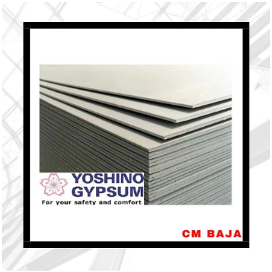 Gypsum Yoshino 9mm 1.20x2.40 Meter/Papan Gypsum Yoshino/Gipsum