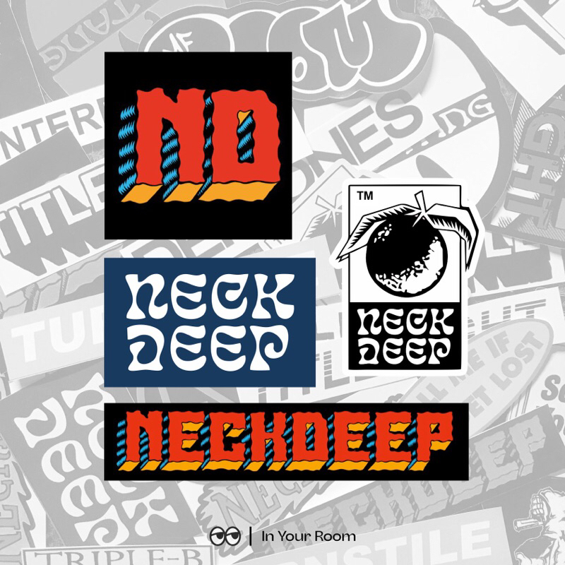 STICKER BAND NECK DEEP | BAHAN GRAFTAC