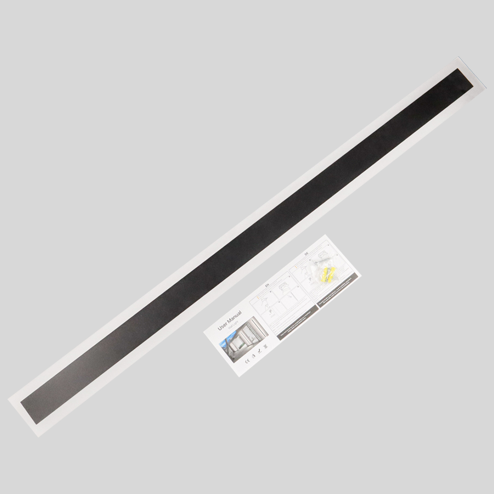 Lampu Dinding Hias Outdoor Long Strip LED Lamp Warm White 100 cm - IIS20 - Black