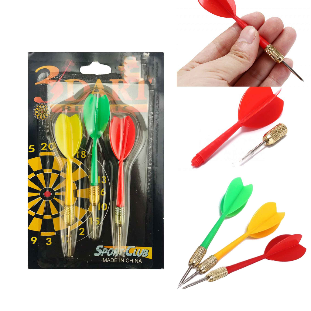 Jarum 3 Dart Berbic / Jarum Panahan / Panahan Dart / Anak Panah Isi 3pcs