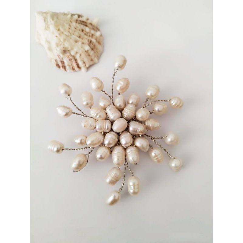 Lulu Pearl Mutiara Lombok - BM05 Mutiara Lombok Asli | Bros Mutiara Air Tawar Akar Kecil