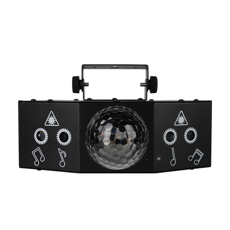 Lampu Proyektor Disco RGB DMX 15W 240V with Remote Control - YF90 - Black