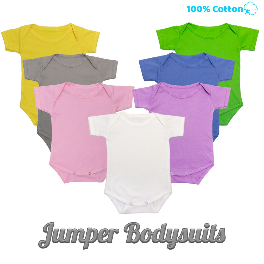 Jumper Baju Bayi Katun polos Bodysuits Natural cotton jumpsuit baby newborn