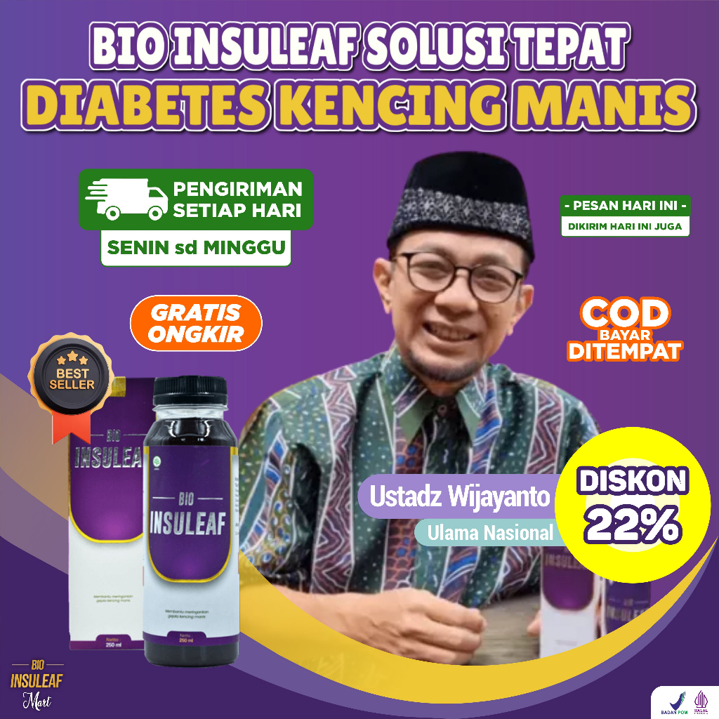 Bio Insuleaf Solusi Diabetes Original 1 BOTOL