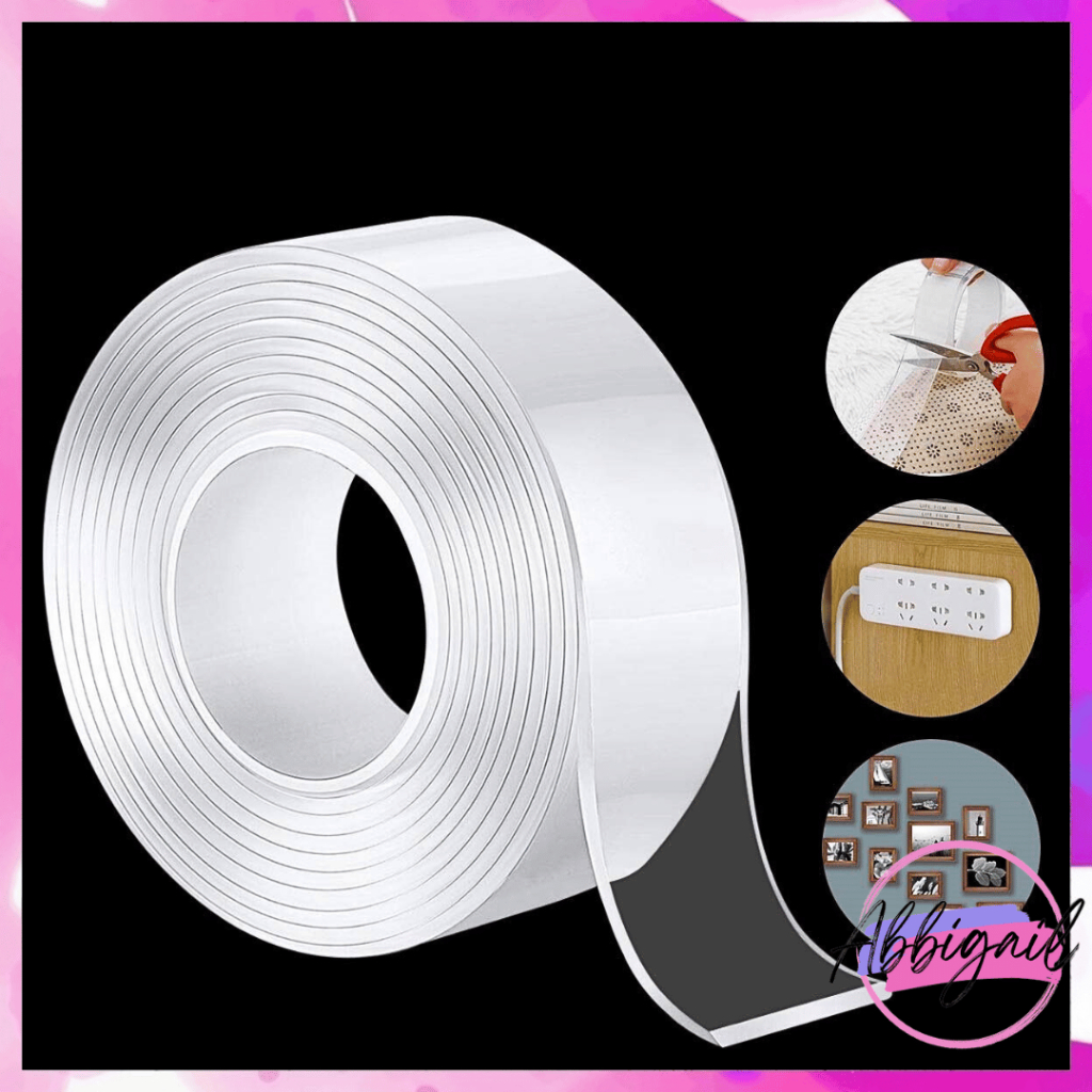 NANO TAPE Double Tape / TIP ISOLASI bening serbaguna super kuat / LAKBAN NANO AJAIB ISOLASI BENING / NANO DOUBLE TAPE ANTI AIR SUPER KUAT PEREKAT 1278