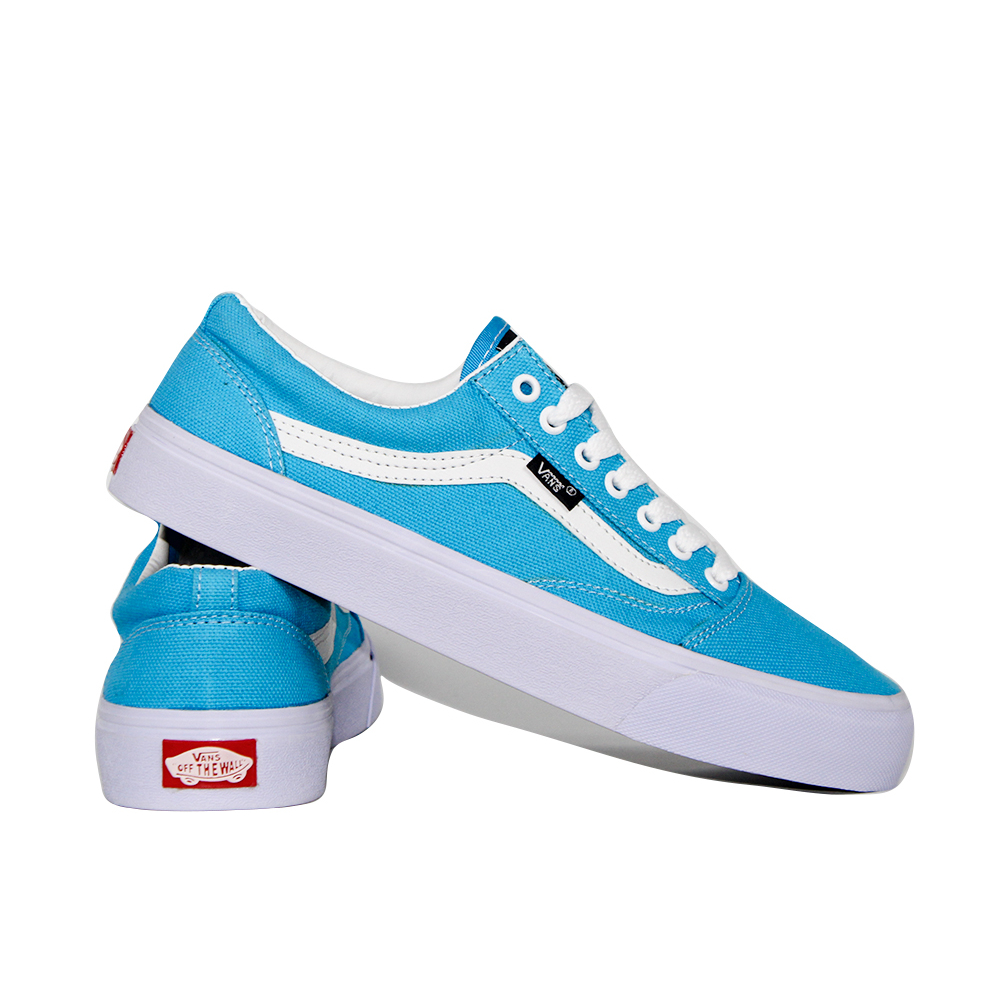 Sepatu vans pria old skool biru turkish polos sneakers wanita kanvas buat gaya terbaru 2023