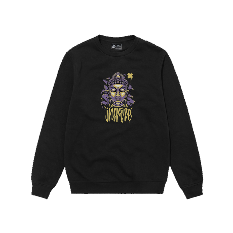 [BISA COD] SWEATER CREWNECK HITAM PRIA WANITA MOTIF HIP HOP BEAR