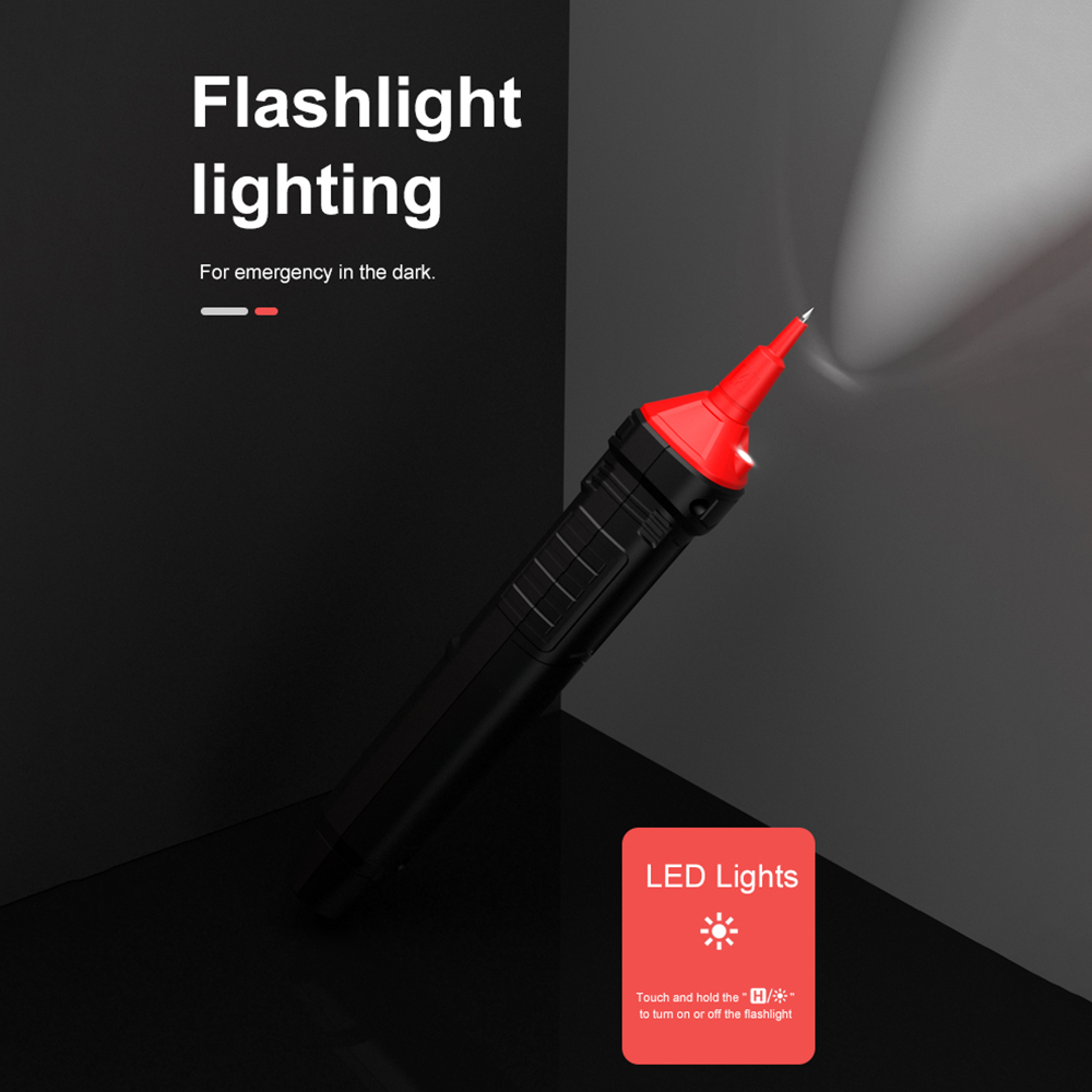 Digital Multimeter Voltage Tester Pen LCD Screen 4000 Count - HT121 - Black