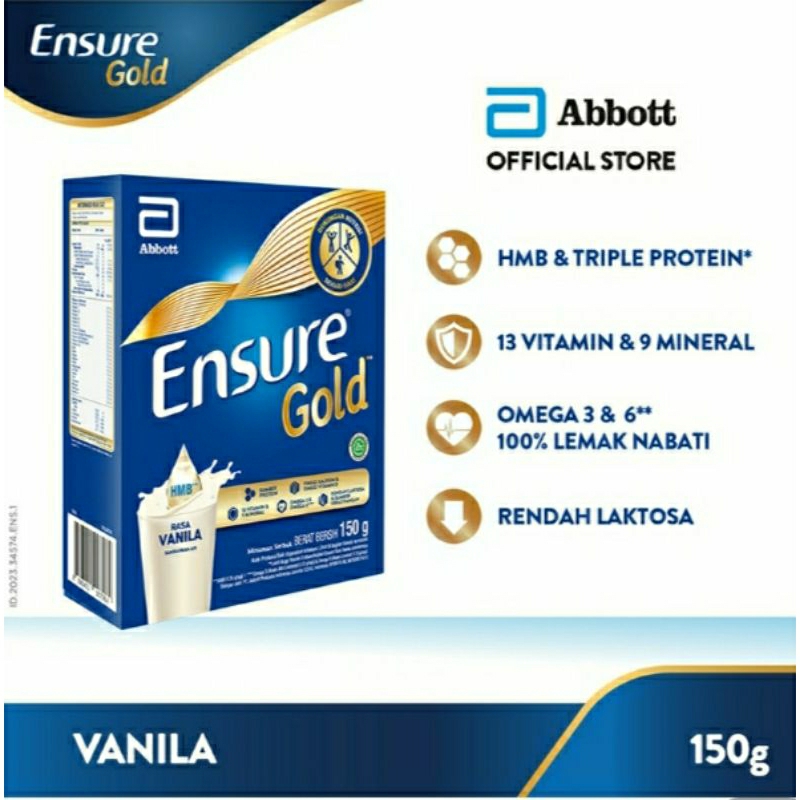 

Ensure Gold Susu Nutrisi Dewasa Vanila Box 150 g