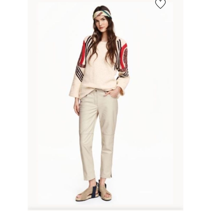 hnm Leather trousers pants