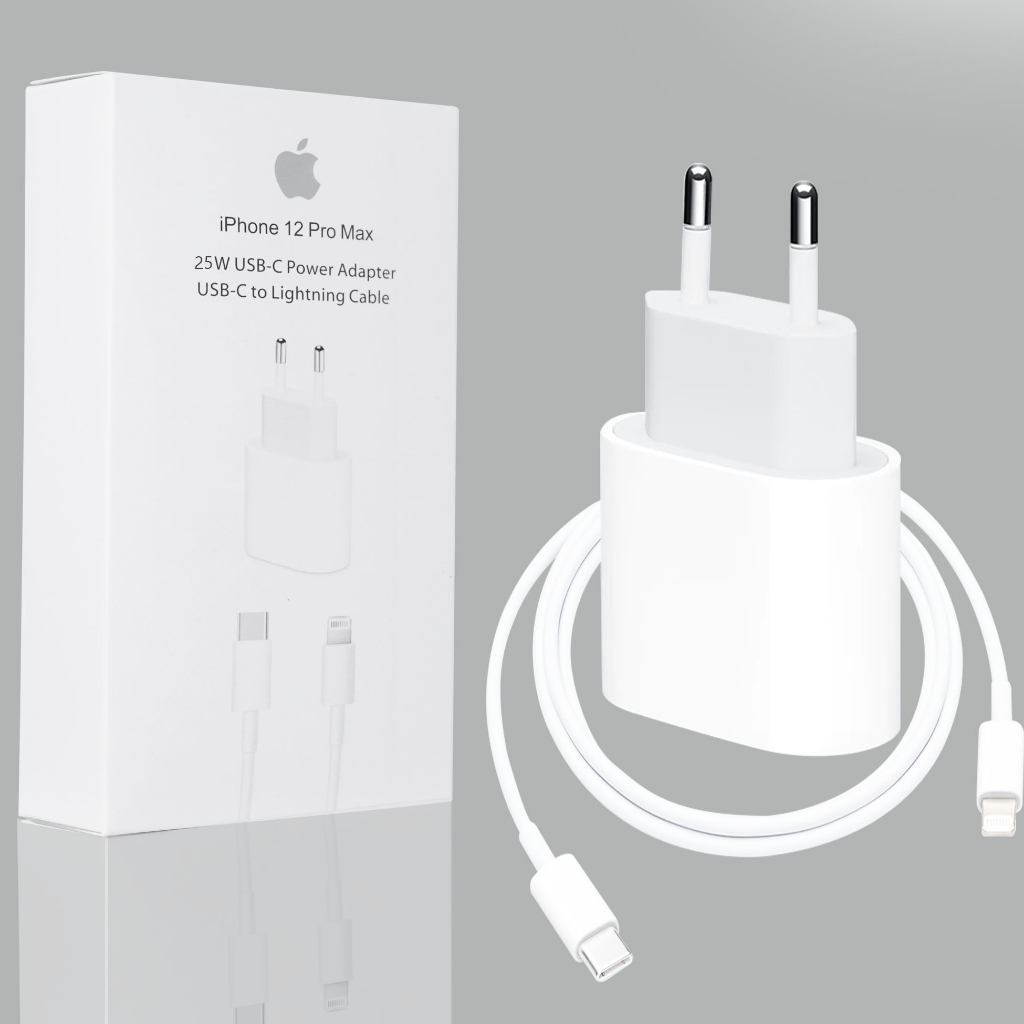 OR Kepala Charger / Carger iPh 25W + Cable / Kabel 1 Meter - Adaptor / Adapter / Konverter / Converter Fast Charging