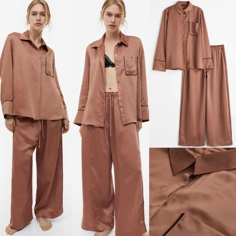 Hm silk pajamas set