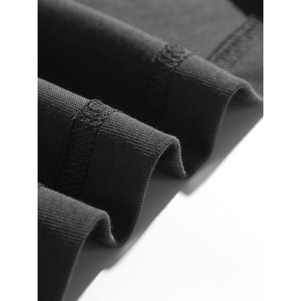 RDGF Kaos trendi pria jalanan Amerika tren kepribadian hip hop rock kaos hitam/A0893