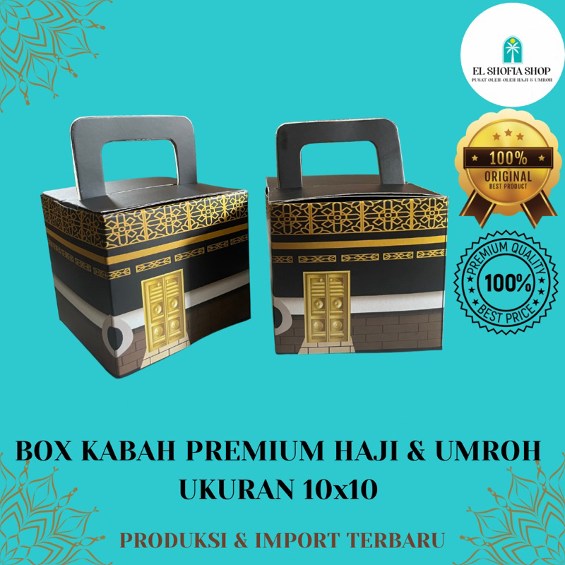 Dus Kabah Premium Oleh-Oleh Haji &amp; Umroh | Box Kabah Premium Souvenir Haji &amp; Umroh | Box Souvenir Islami | Box Kabah | Dus Kabah