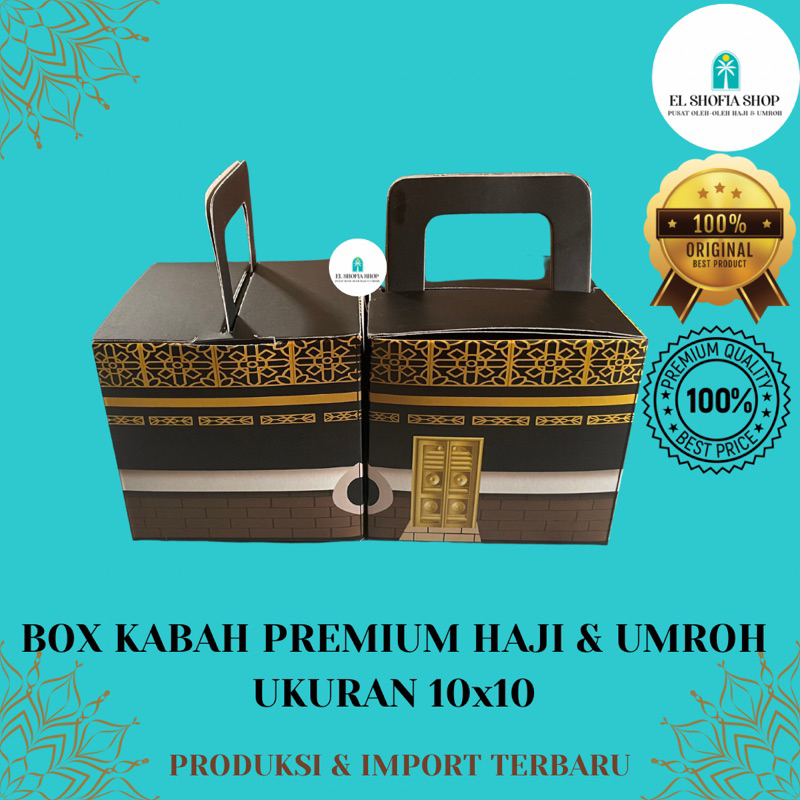 Dus Kabah Premium Oleh-Oleh Haji &amp; Umroh | Box Kabah Premium Souvenir Haji &amp; Umroh | Box Souvenir Islami | Box Kabah | Dus Kabah