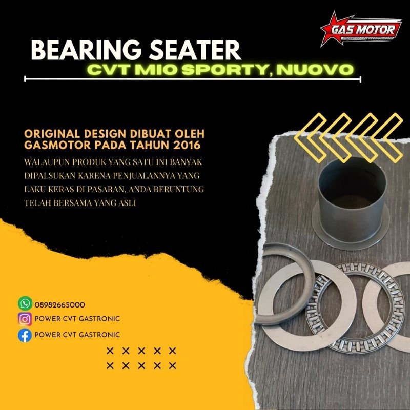 Bearing seater Xride, mio J, soulGt, mio sporty, fazzio, xeon, nouvo, gastronic By Gas Motor