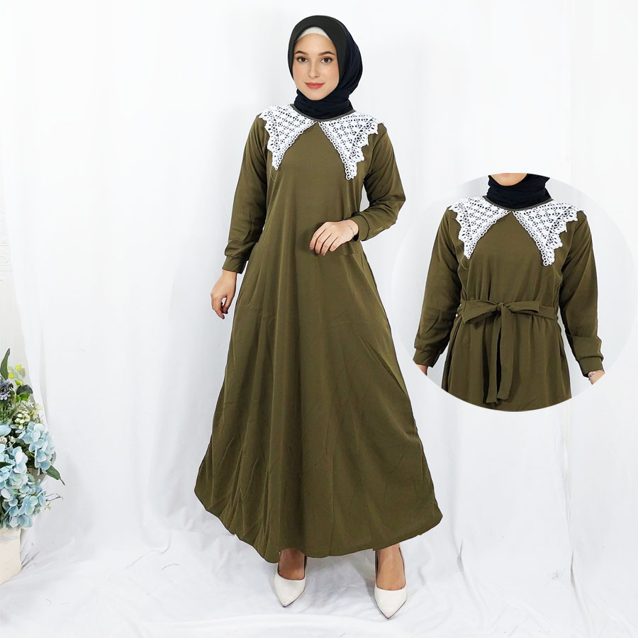 DRESS ARIANI RENDA KRA BORDIR MEWAH CANTIK MAXY WANITA GL FASHION