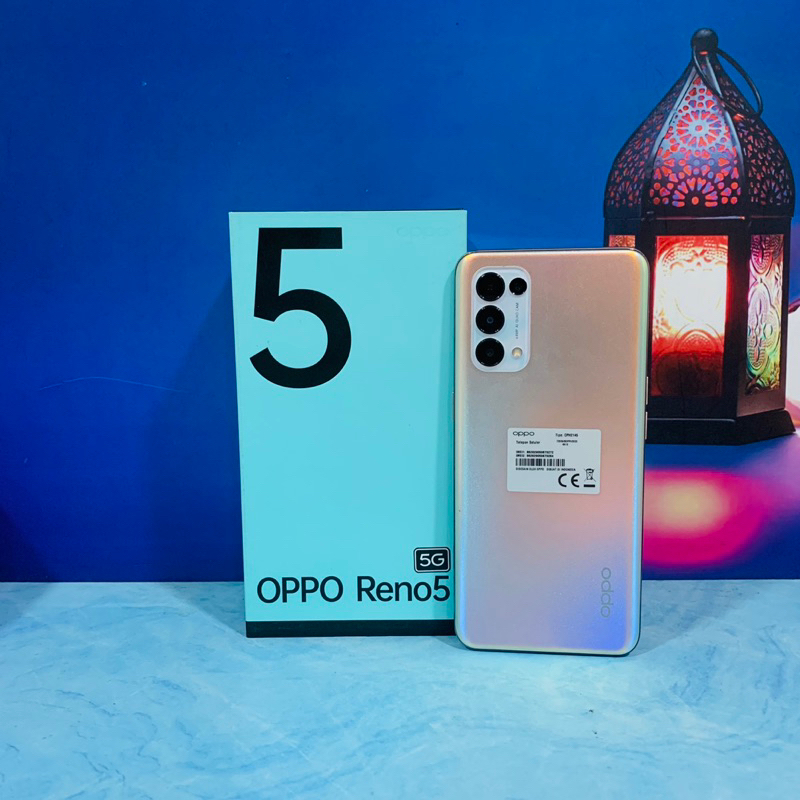 OPPO RENO 5 5G 8/128 SECOND FULLSET BEKAS GARANSI RESMI