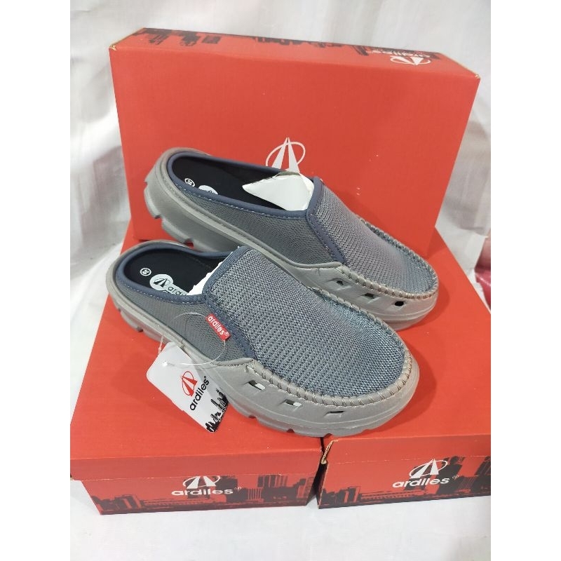 sandal sepatu selop karet pria ARDILES Apoo abu original