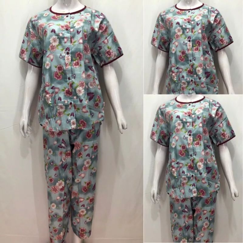 Baju Tidur Katun wanita HOKI SHEILA CP Silver (butterfly)