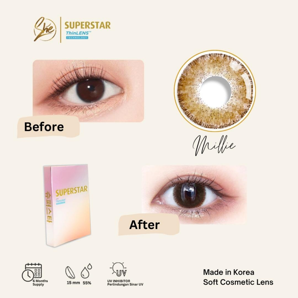 Superstar Millie lensa warna softlens premium