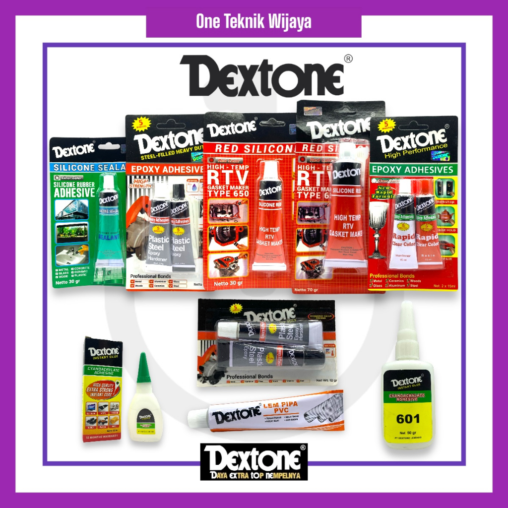 

LEM DEXTONE SERBAGUNA 100% ORIGINAL PRODUCT LEM BESI LEM PIPA LEM KOREA LEM KACA LEM CAMPUR LEM MERAH LEM SILICONE