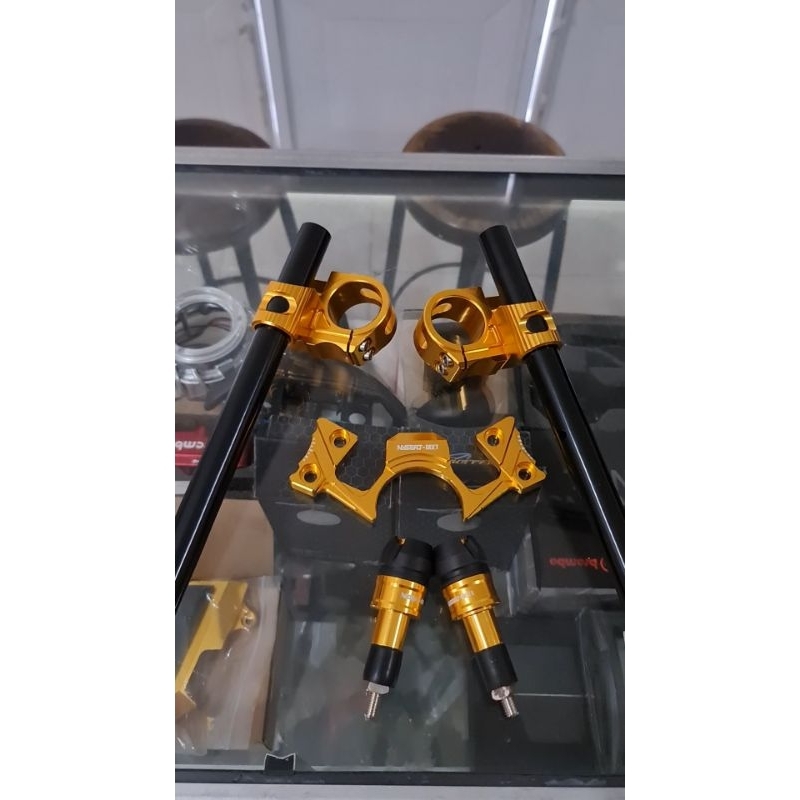 stang set cover triple clamp Ninja 250R 250FI old model Bikers