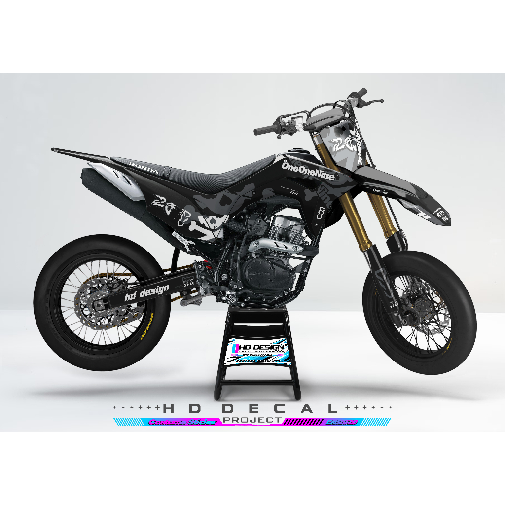 DECAL STICKER CRF 150L Design Update 2023 Terbaru DECAL STICKER CRF 150L tema KSR | Oneonenine ( CUS