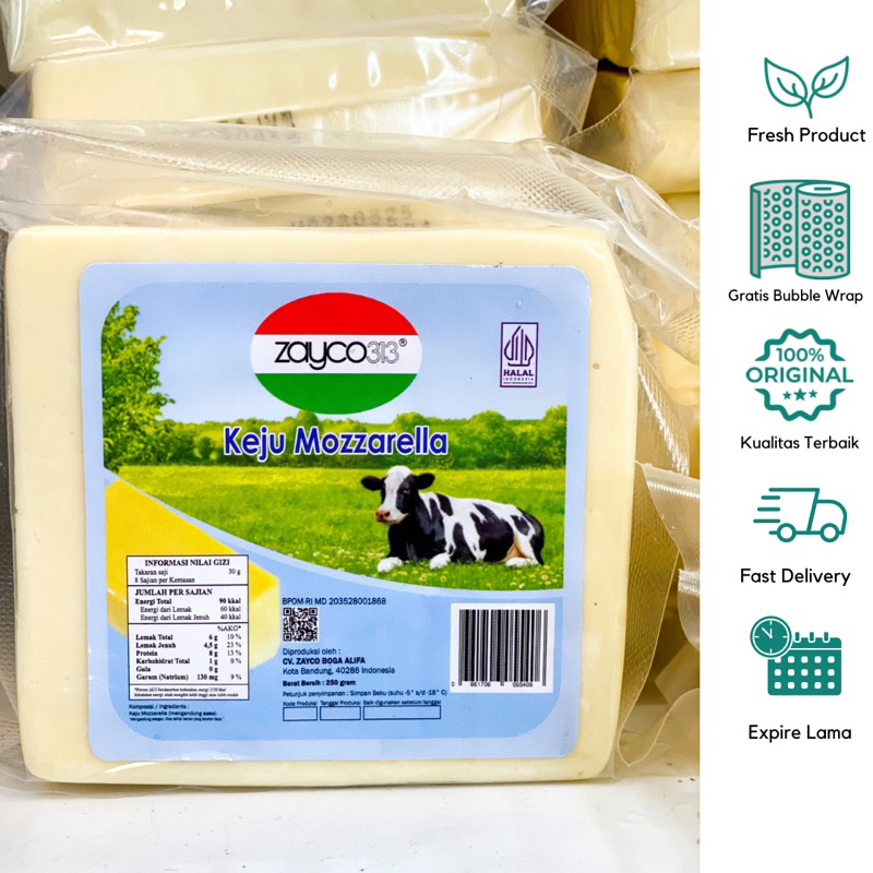 

Keju Mozzarella Zayco 200gr