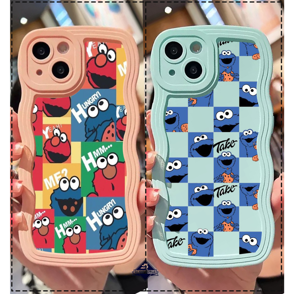 CUSTOM SOFTCASE SILIKON GELOMBANG WAVY CUSTOM ELMO FOR SAMSUNG J2 PRIME A10 M10 A10S A11 M11 A12 M12