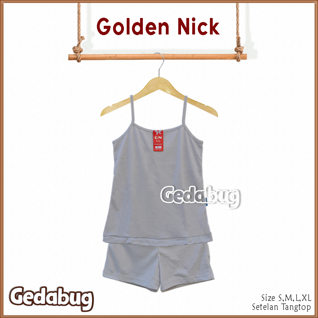 Setelan Tangtop Golden Nick SK 002 Tali KECIL| Setelan Daleman dewasa Tali kecil Lembut | Gedabug