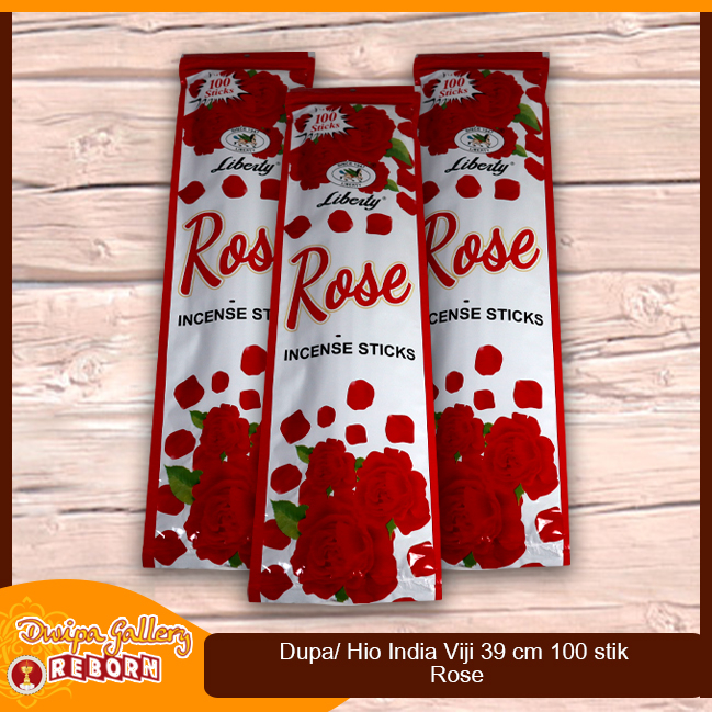 Dupa Hio Wangi Aromaterapi India Viji Rose Isi 100 stik 39 cm