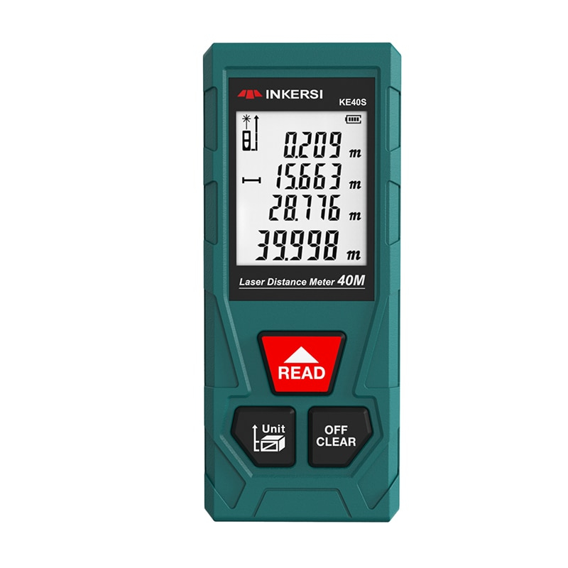 INKERSI Meteran Laser Digital Electronic Accuracy Ruler Infrared 40M - KE40S - Green