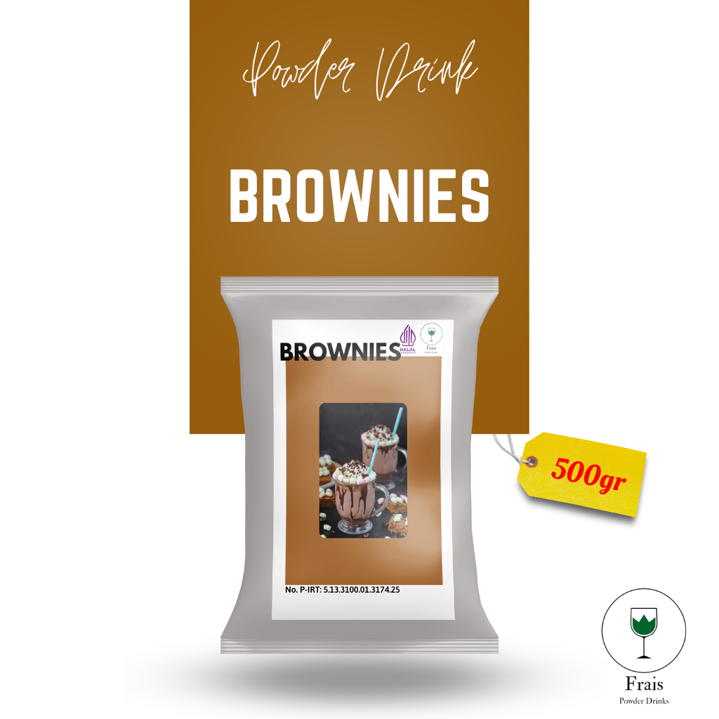 

BUBUK MINUMAN RASA BROWNIES 500GR / SERBUK MINUMAN ANEKA RASA / BUBUK MINUMAN KEKINIAN / MINUMAN INSTAN / DRINKS POWDER / SERBUK MINUMAN BOBA