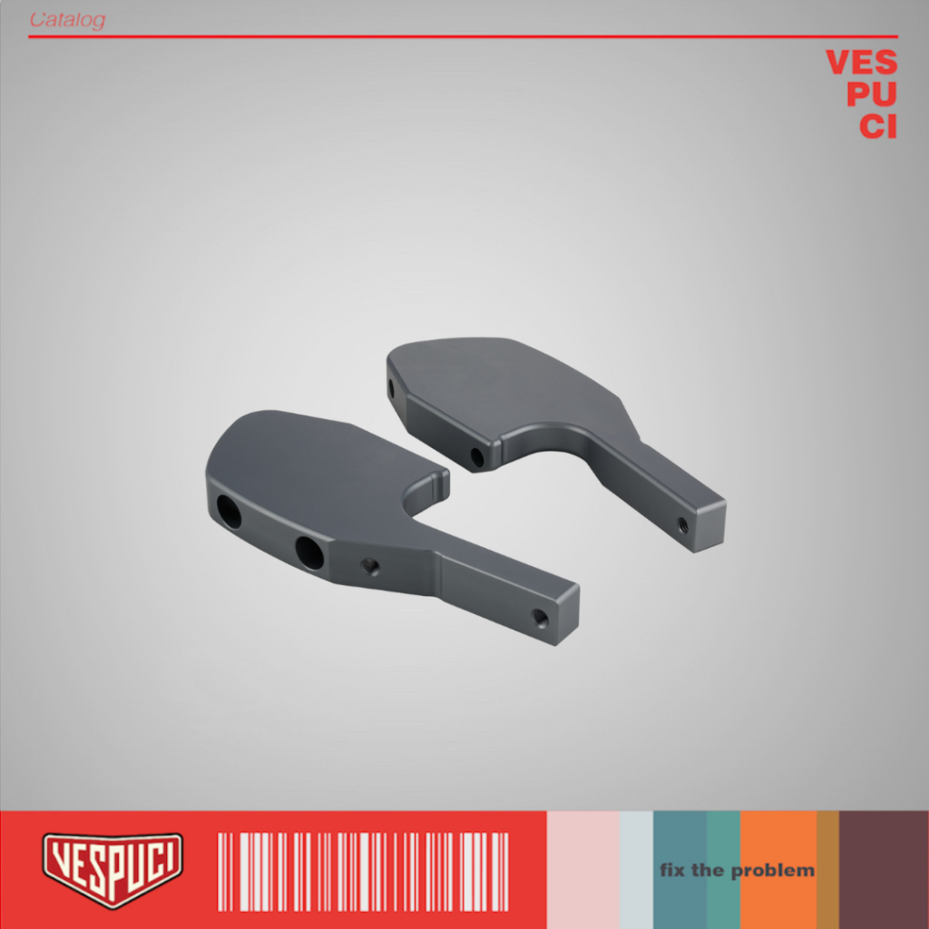 Footstep Footpeg Pijakan Kaki SIP Mate Grey For Vespa  Matic Matik Metik GT-Series GTV GTS Super