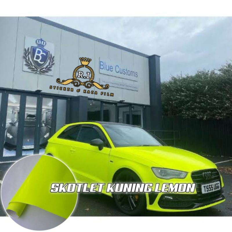 Stiker Skotlet Stabilo kuning Lemon stiker Skotlet motor mobil