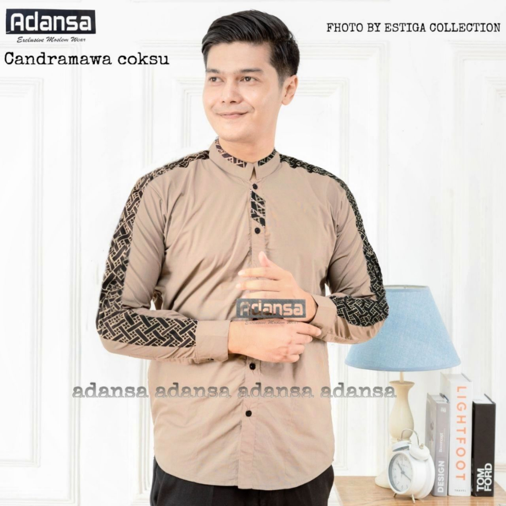 Baju koko pria dewasa baju koko bahan adem baju koko lengan panjang