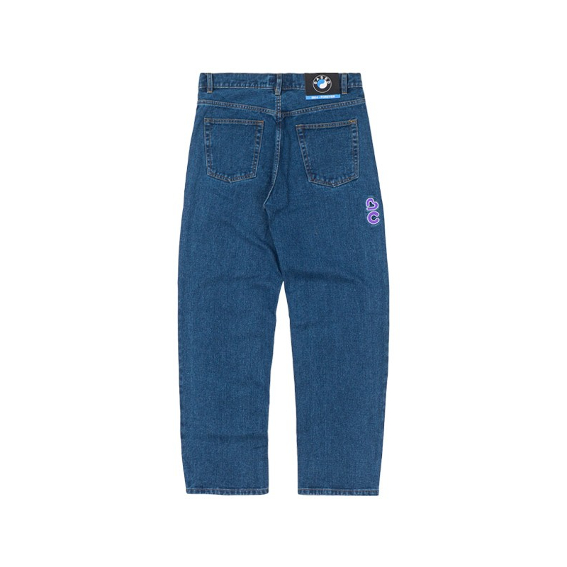 BASED CLUB BLOVERS BLUE WASHED DENIM PANTS