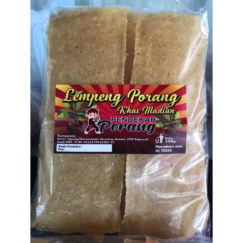 

Lempeng Porang Khas Kota Madiun