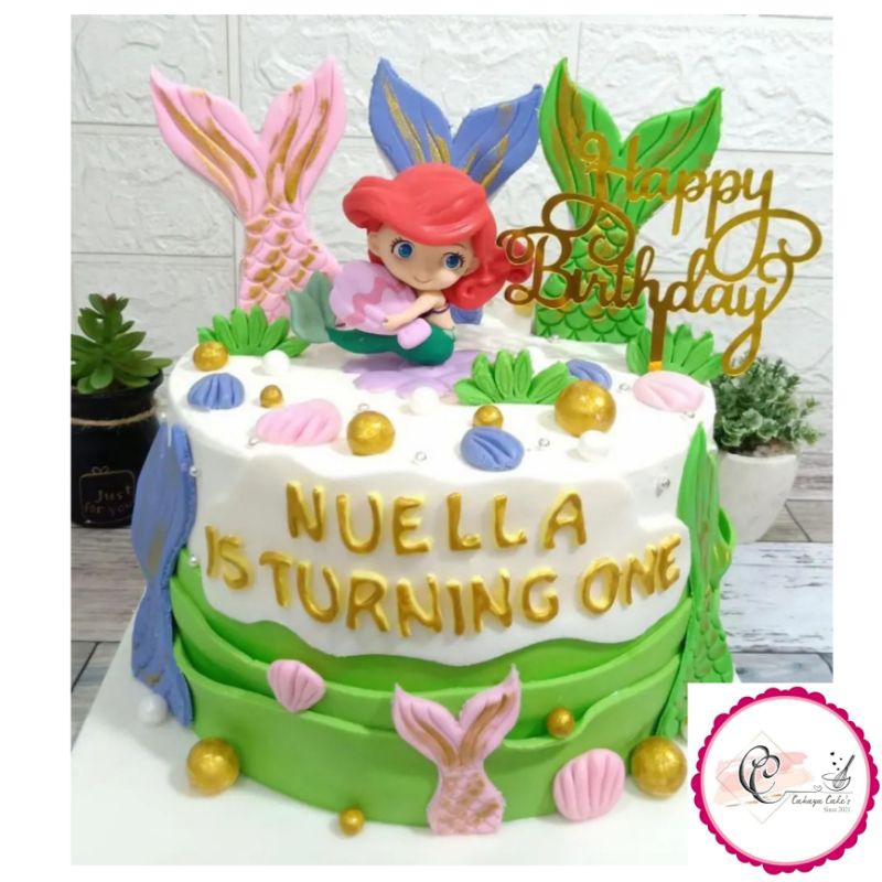 

Mermaid Cake / Kue Ulang Tahun Karakter Ariel / Kue Ultah Putri Duyung / Kue Ultah Mermaid