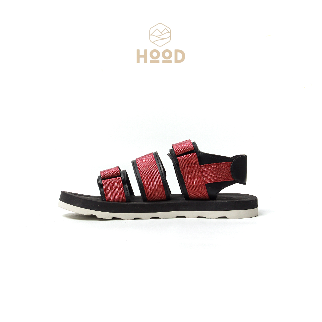 HOOD Footwear Sandal Gunung Dewasa Outdoor Hiking Pria Wanita Maroon