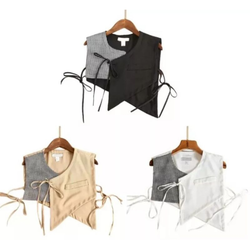 ROMPI VEST OUTER KOTAK BAJU LUARAN WANITA ATASAN KOREA